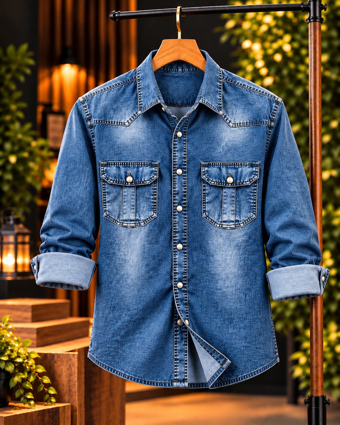 Premium 220+ GSM Winter Denim Shirt for Men | প্রিমিয়াম ট্রেন্ডি ডেনিম শার্ট
