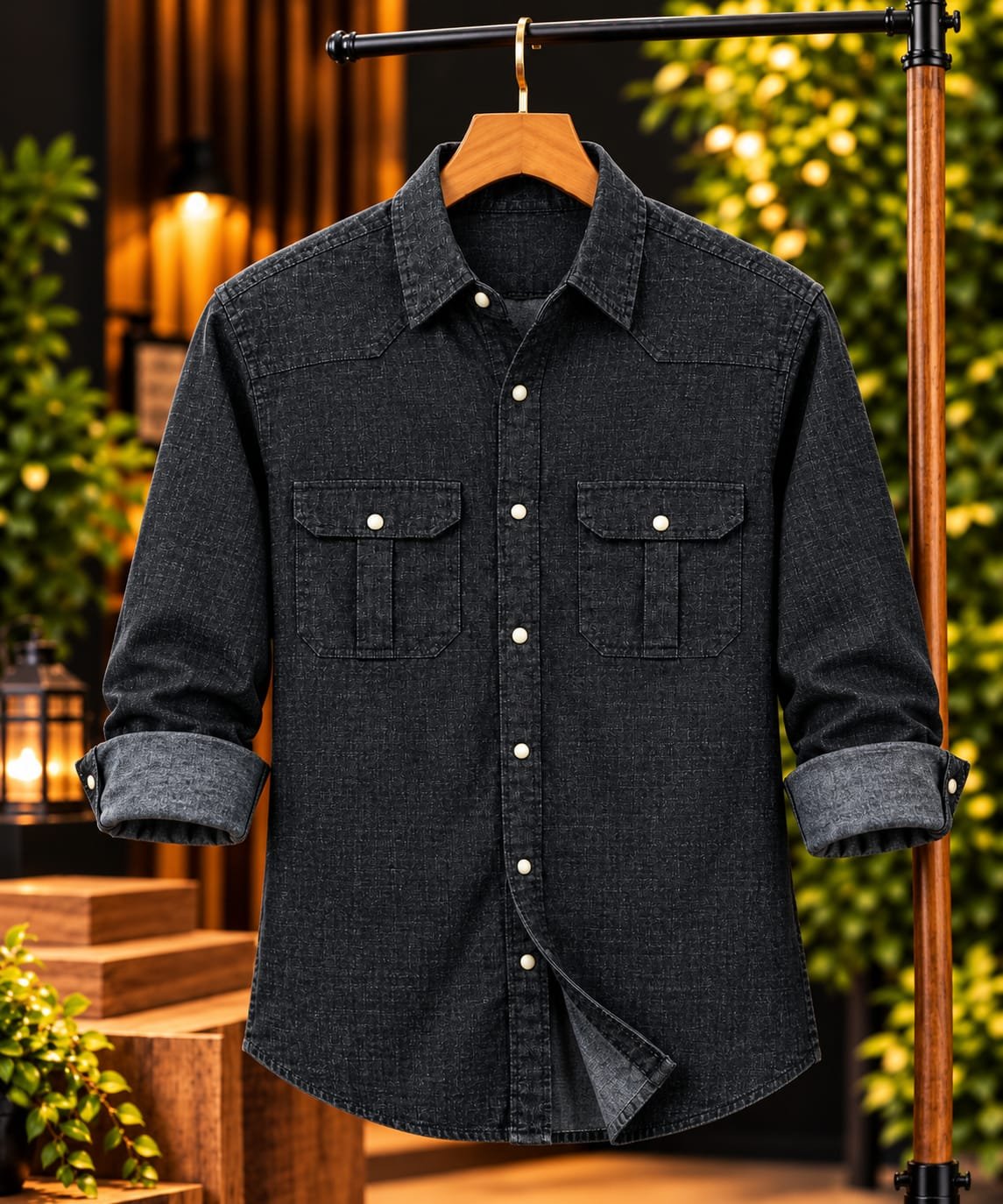 Premium 220+ GSM Winter Denim Shirt for Men | প্রিমিয়াম ট্রেন্ডি ডেনিম শার্ট