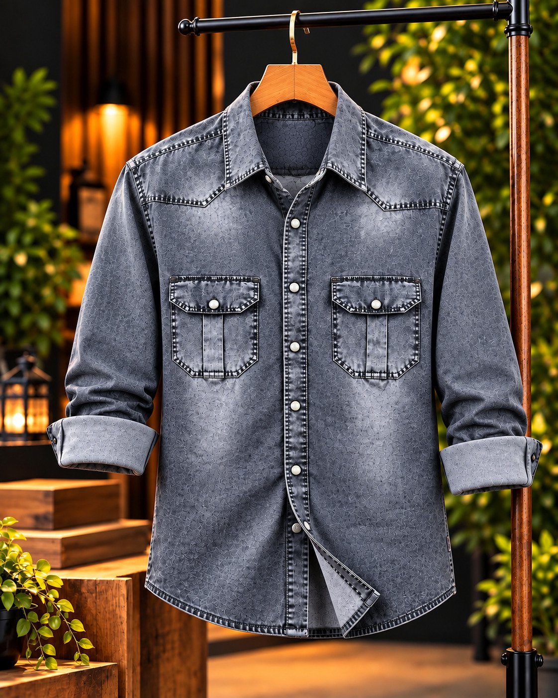 Premium 220+ GSM Winter Denim Shirt for Men | প্রিমিয়াম ট্রেন্ডি ডেনিম শার্ট