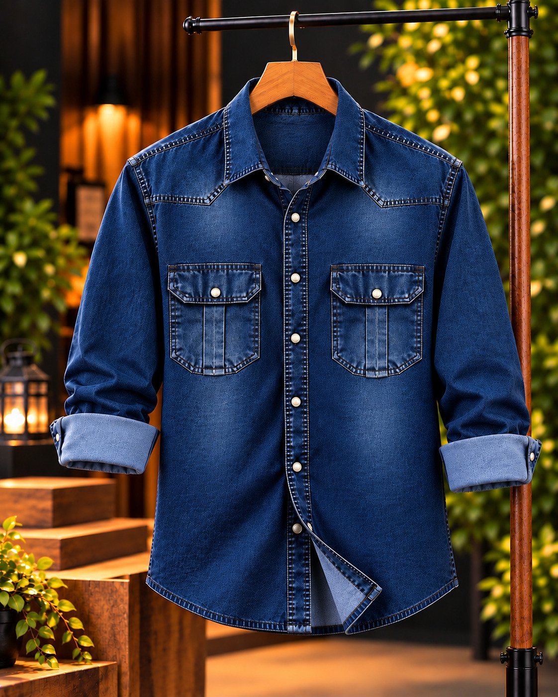 Premium 220+ GSM Winter Denim Shirt for Men | প্রিমিয়াম ট্রেন্ডি ডেনিম শার্ট